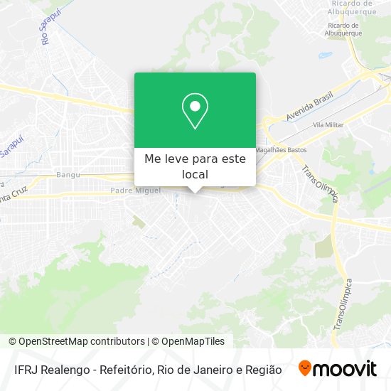 IFRJ Realengo - Refeitório mapa