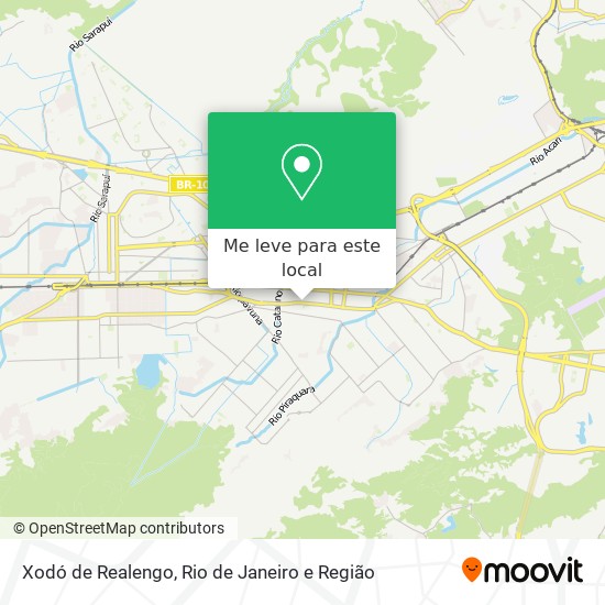 Xodó de Realengo mapa