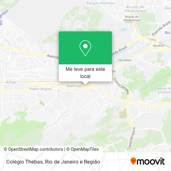 Colégio Thebas mapa