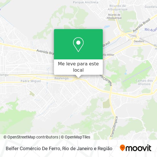 Belfer Comércio De Ferro mapa