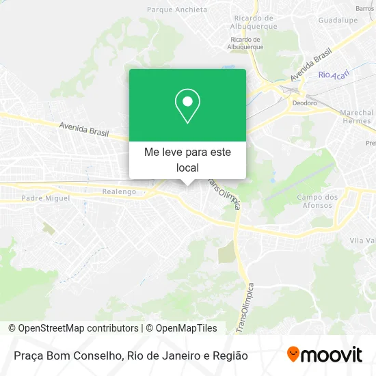 Praça Bom Conselho mapa