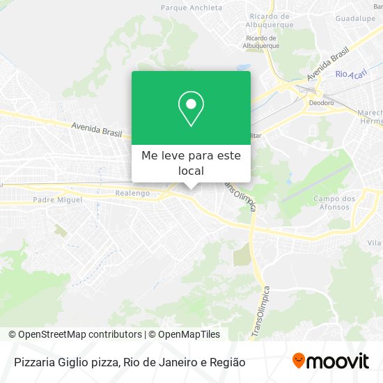 Pizzaria Giglio pizza mapa