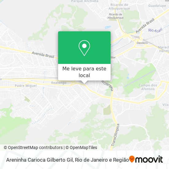 Areninha Carioca Gilberto Gil mapa