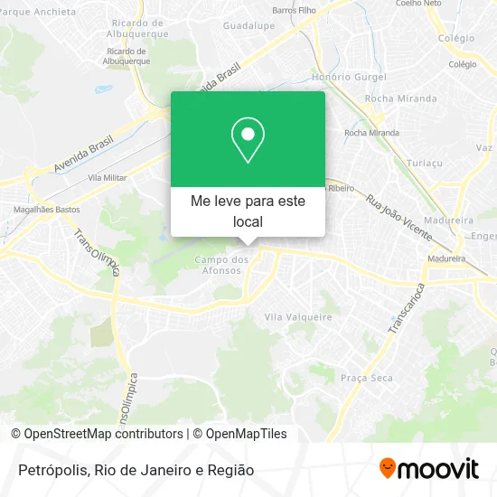 Petrópolis mapa