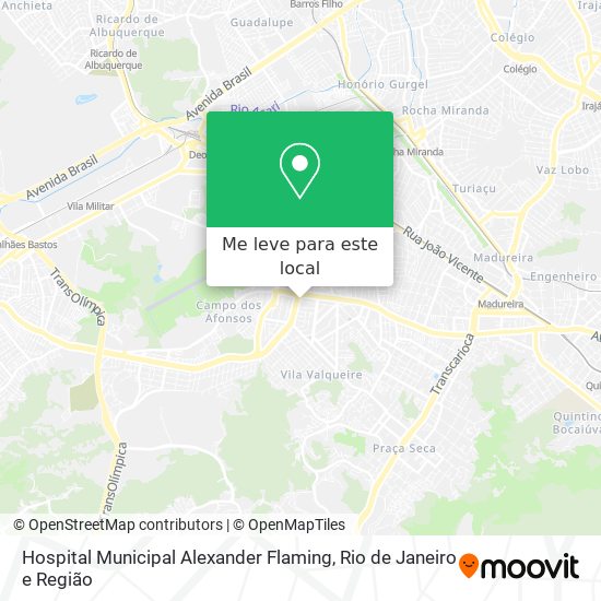 Hospital Municipal Alexander Flaming mapa