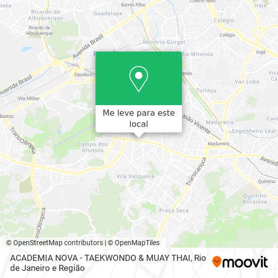 ACADEMIA NOVA - TAEKWONDO & MUAY THAI mapa