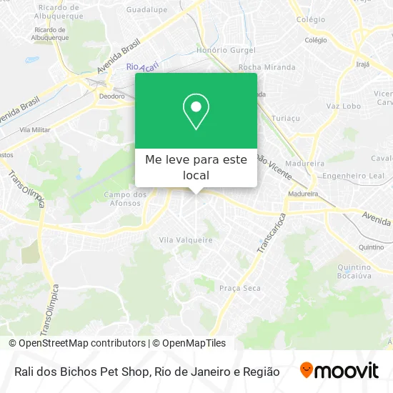 Rali dos Bichos Pet Shop mapa