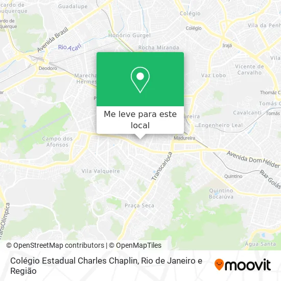 Colégio Estadual Charles Chaplin mapa