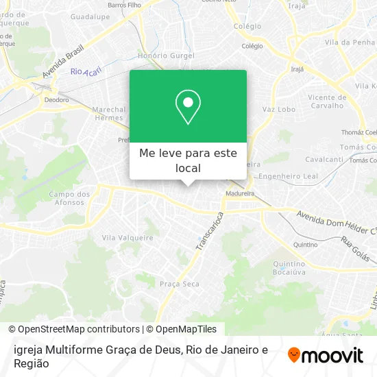 igreja Multiforme Graça de Deus mapa