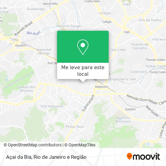 Açaí da Bia mapa