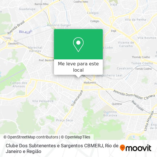 Clube Dos Subtenentes e Sargentos CBMERJ mapa