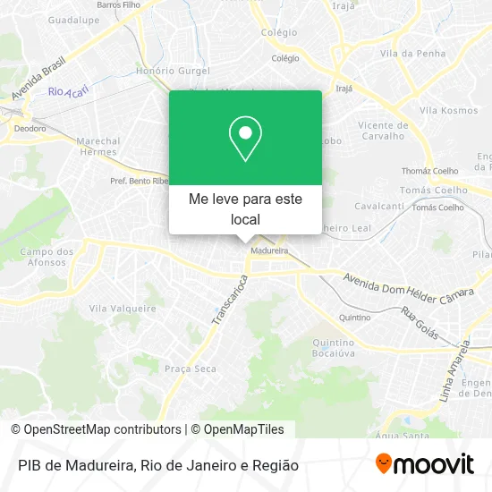 PIB de Madureira mapa