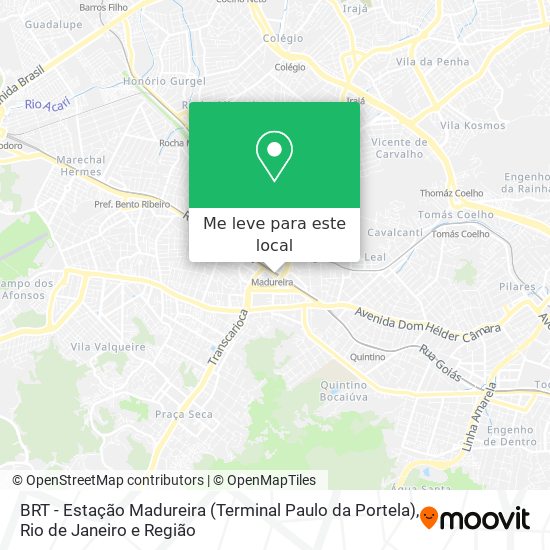 BRT - Estação Madureira (Terminal Paulo da Portela) mapa