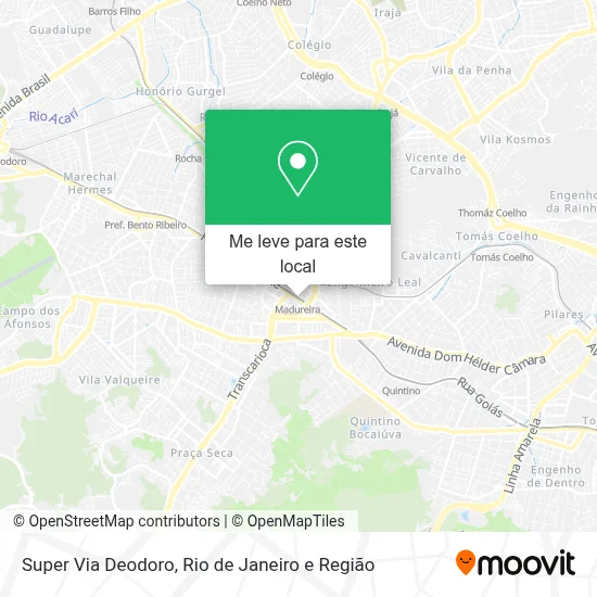 Super Via Deodoro mapa