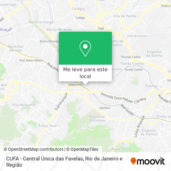 CUFA - Central Única das Favelas mapa