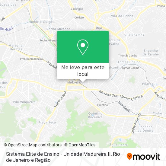 Sistema Elite de Ensino - Unidade Madureira II mapa