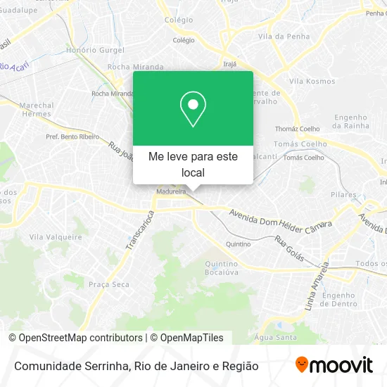 Comunidade Serrinha mapa