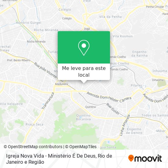 Igreja Nova Vida - Ministério É De Deus mapa