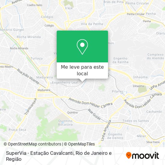 SuperVia - Estação Cavalcanti mapa