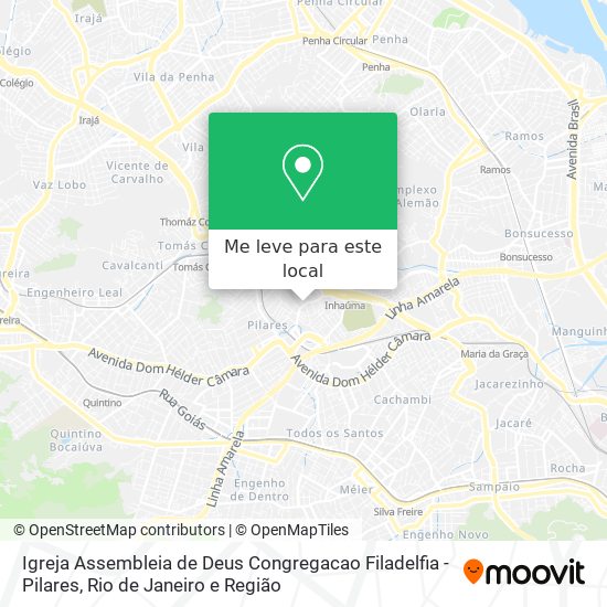Igreja Assembleia de Deus Congregacao Filadelfia - Pilares mapa