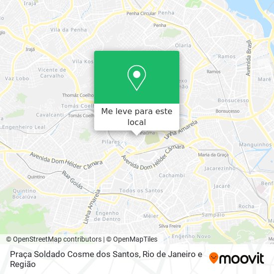 Praça Soldado Cosme dos Santos mapa