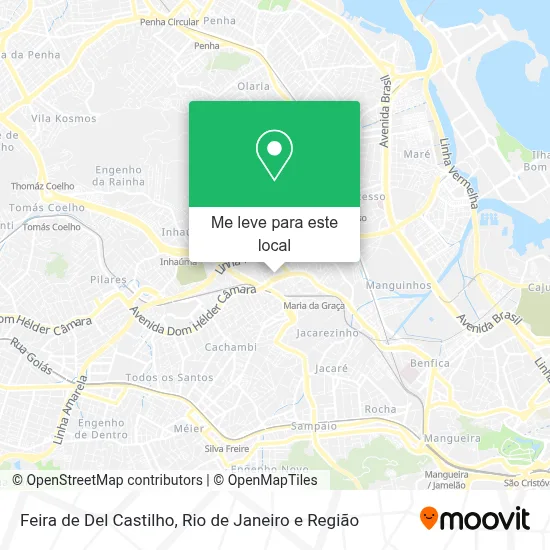 Feira de Del Castilho mapa
