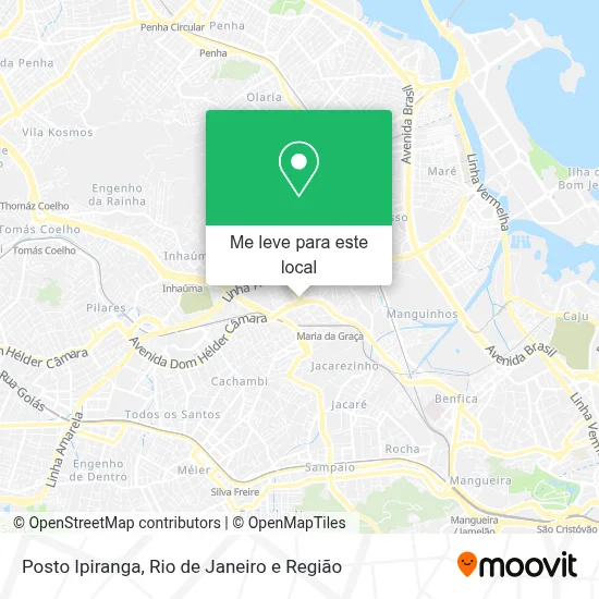 Posto Ipiranga mapa