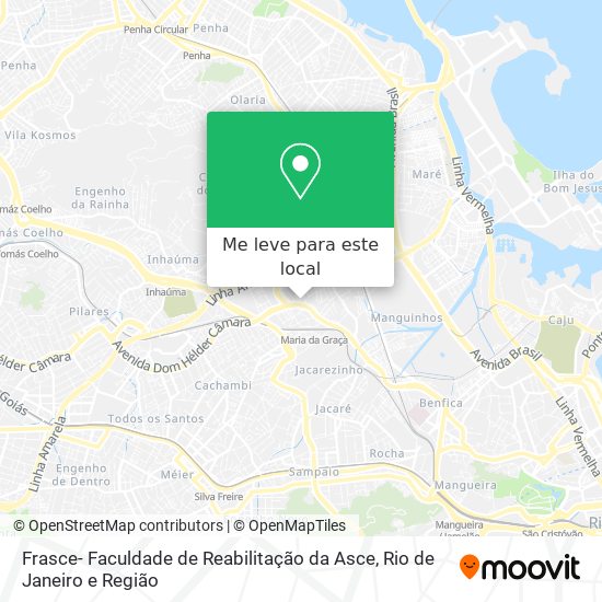 Frasce- Faculdade de Reabilitação da Asce mapa