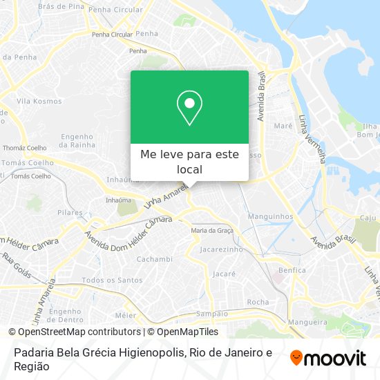 Padaria Bela Grécia Higienopolis mapa