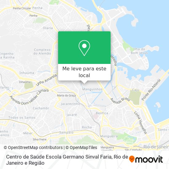 Centro de Saúde Escola Germano Sinval Faria mapa
