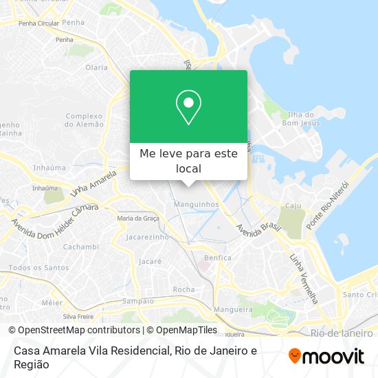 Casa Amarela Vila Residencial mapa