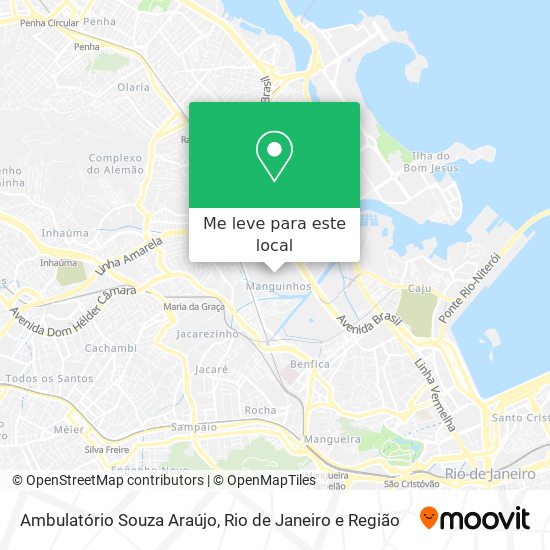 Ambulatório Souza Araújo mapa