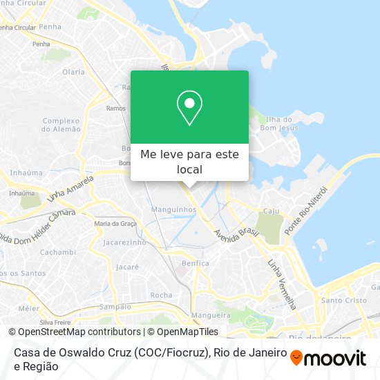 Casa de Oswaldo Cruz (COC / Fiocruz) mapa