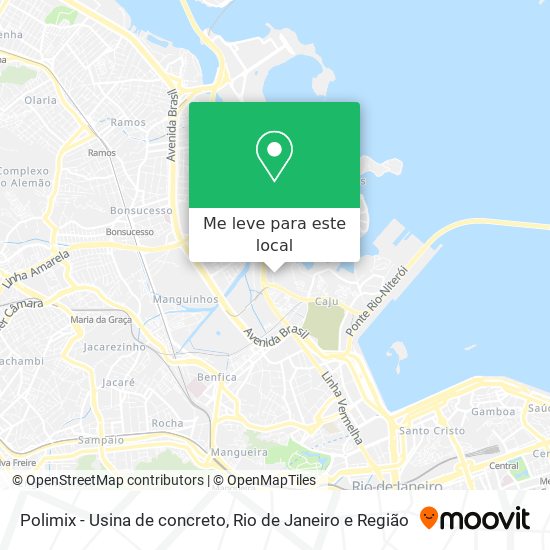 Polimix - Usina de concreto mapa