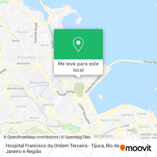 Hospital Francisco da Ordem Terceira - Tijuca mapa