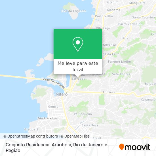 Conjunto Residencial Araribóia mapa