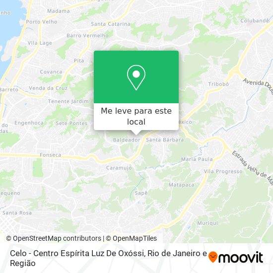 Celo - Centro Espírita Luz De Oxóssi mapa