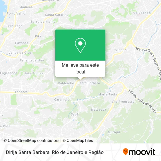 Dirija Santa Barbara mapa