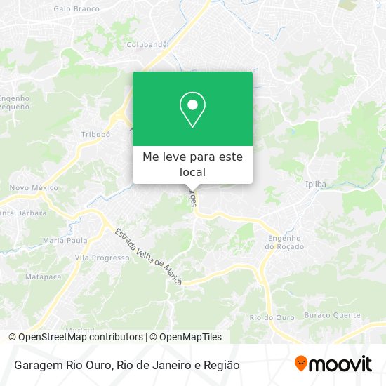 Garagem Rio Ouro mapa
