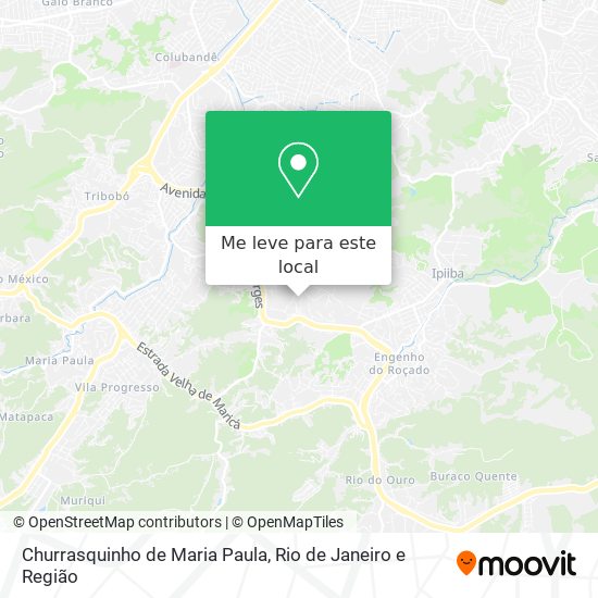 Churrasquinho de Maria Paula mapa