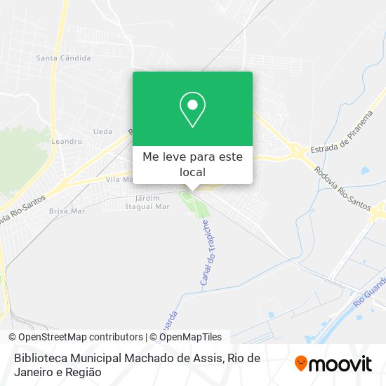 Biblioteca Municipal Machado de Assis mapa