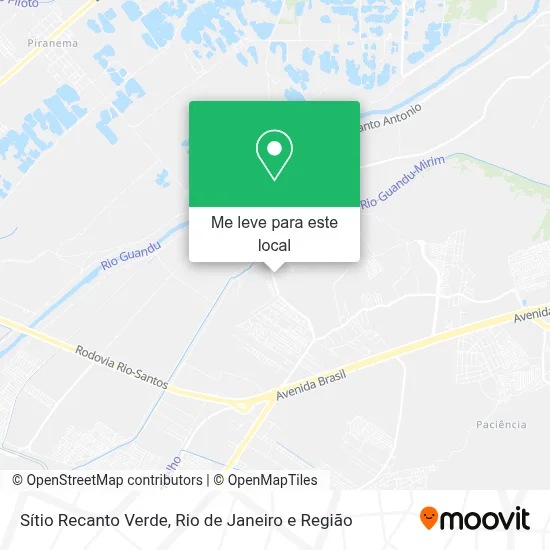Sítio Recanto Verde mapa