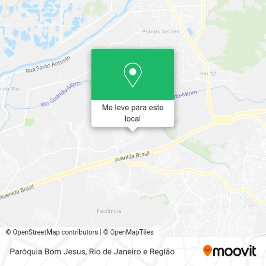 Paróquia Bom Jesus mapa