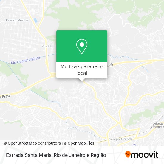 Estrada Santa Maria mapa