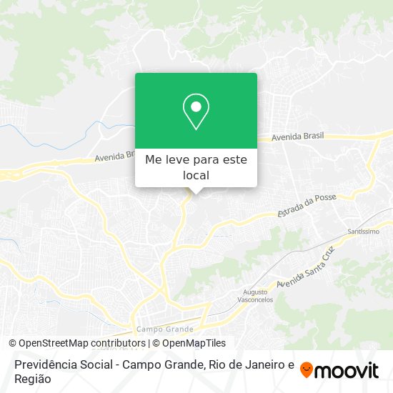 Previdência Social - Campo Grande mapa