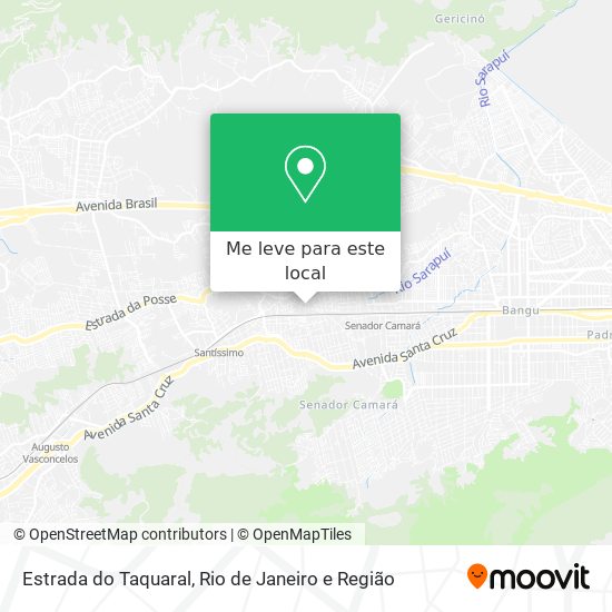 Estrada do Taquaral mapa