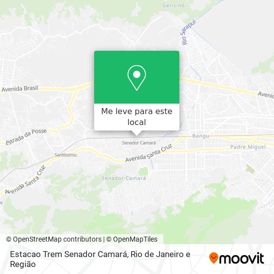 Estacao Trem Senador Camará mapa