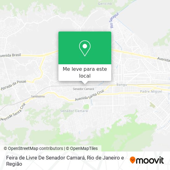 Feira de Livre De Senador Camará mapa