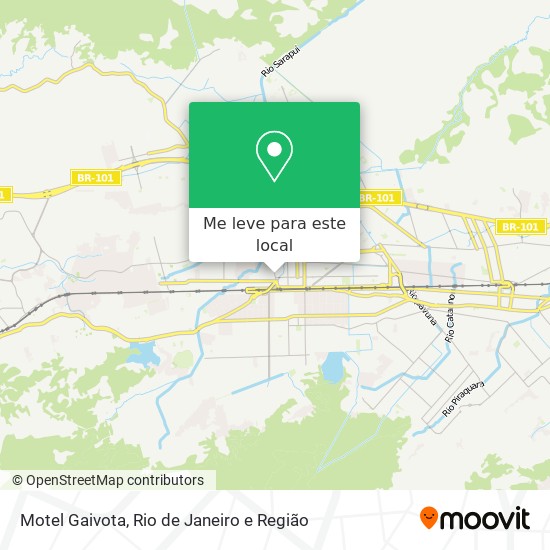 Motel Gaivota mapa