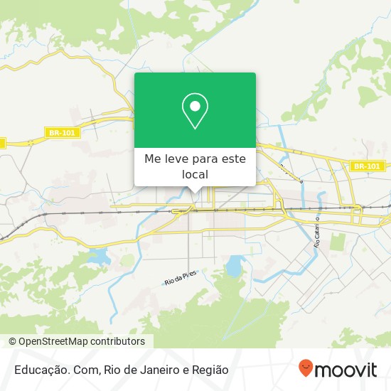 Educação. Com mapa